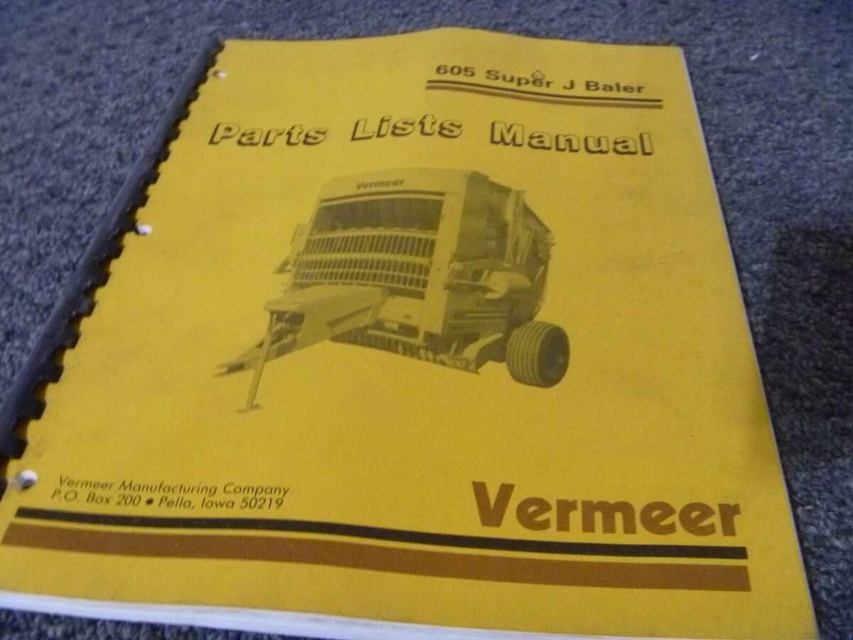 vermeer baler parts diagram