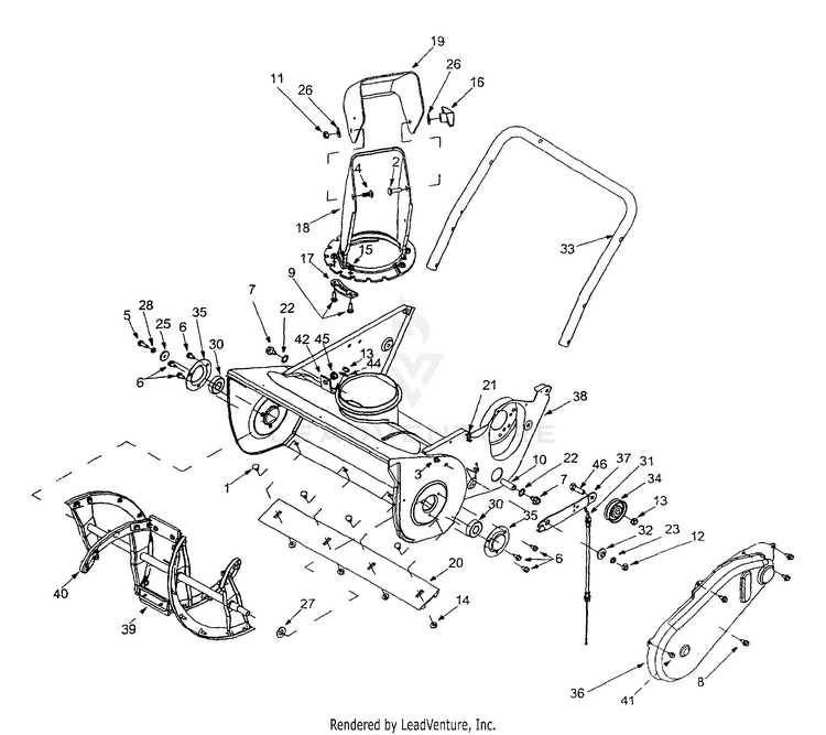 husqvarna snowblower parts diagram