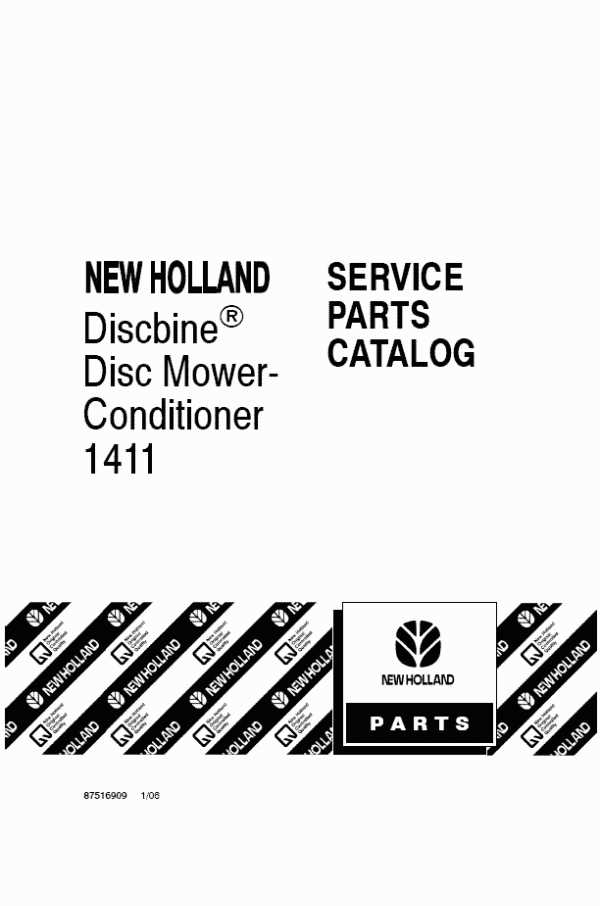 new holland 1411 parts diagram