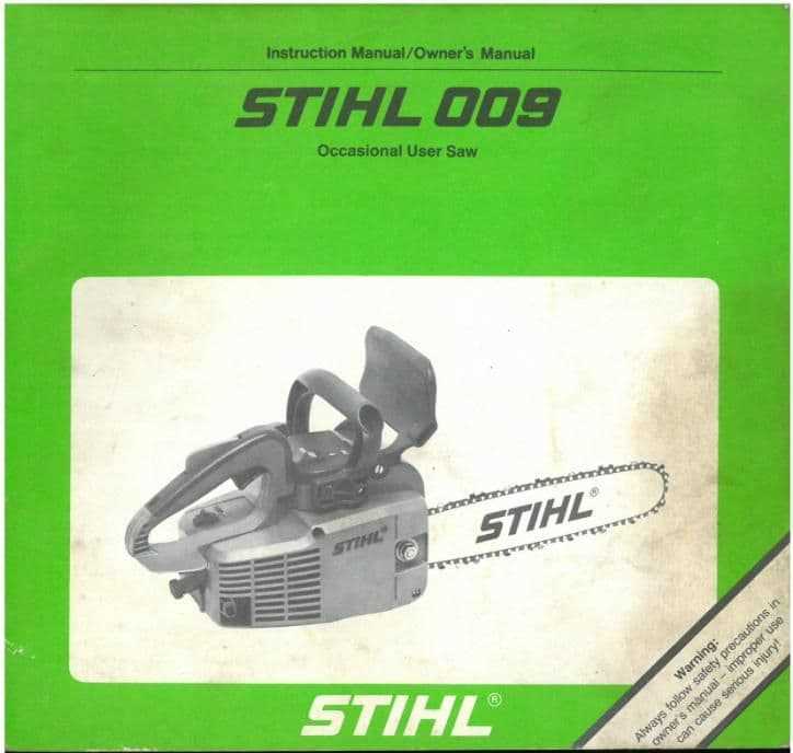 stihl 009 parts diagram