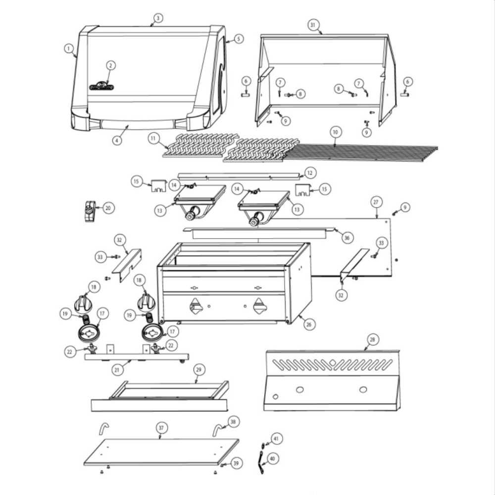 napoleon grill parts diagram