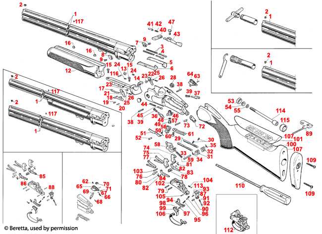 beretta 1301 parts diagram