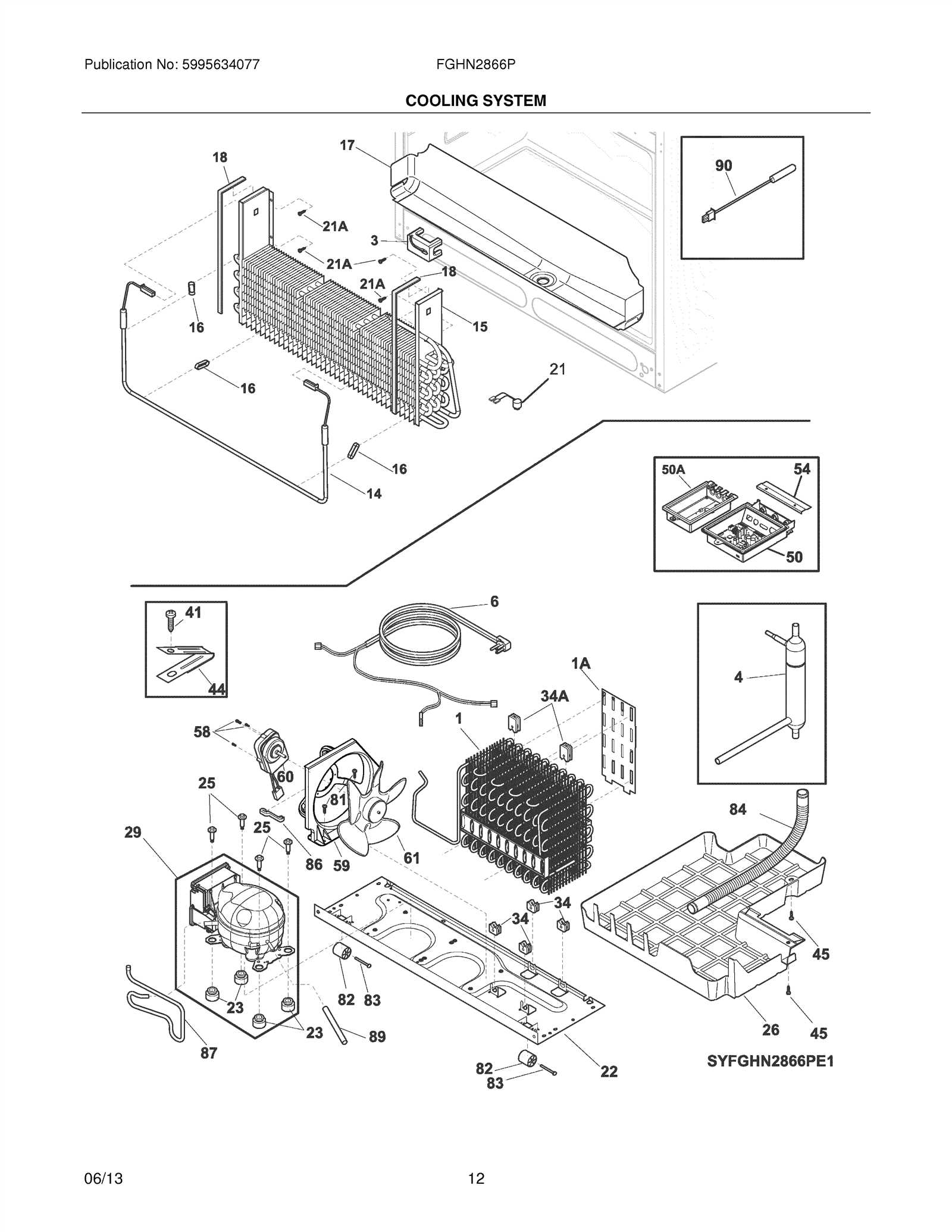 frigidaire gallery refrigerator parts diagram