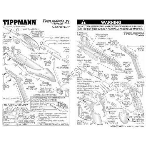 tc encore parts diagram