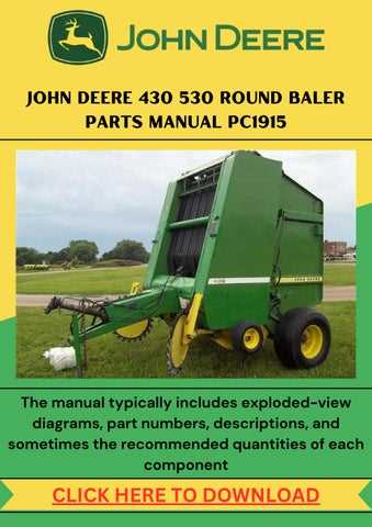 john deere 430 parts diagram