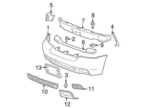 chevy trailblazer body parts diagram