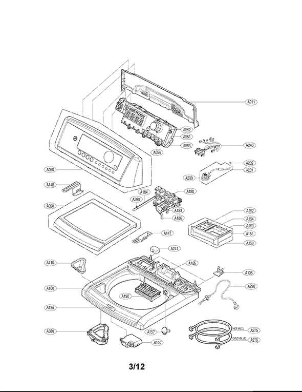 lg front load washer parts diagram