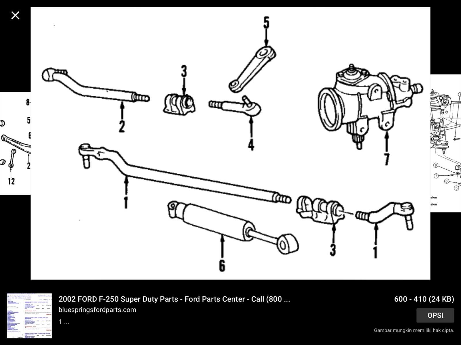 2002 ford f250 front end parts diagram