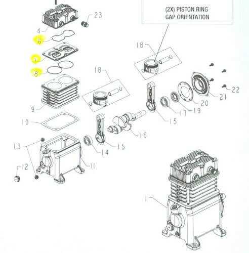 sanborn air compressor parts diagram