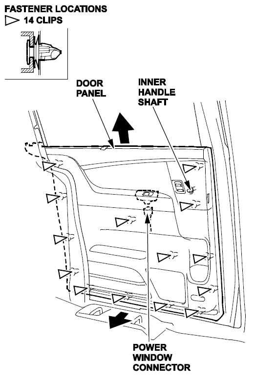 honda odyssey sliding door parts diagram