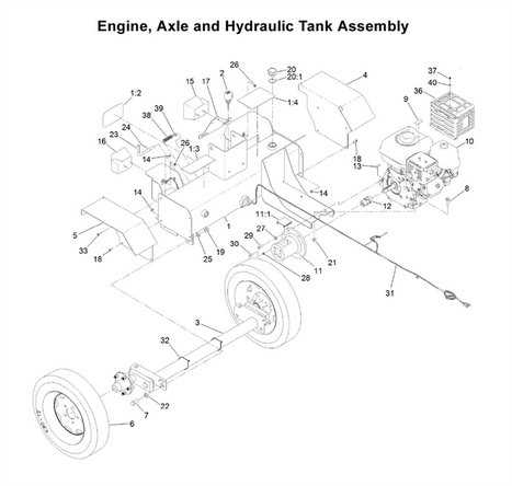 log splitter parts diagram