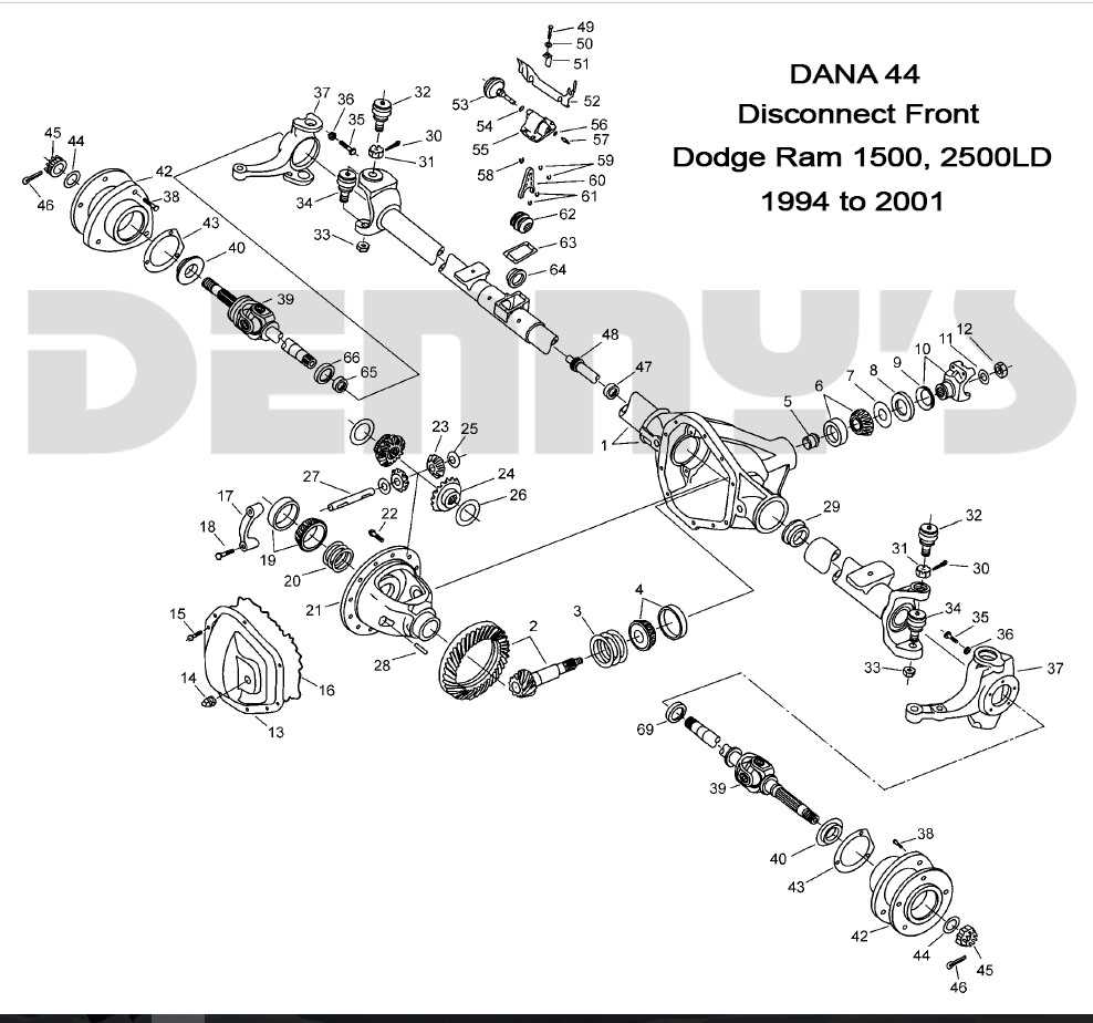 2nd gen dodge ram steering parts diagram