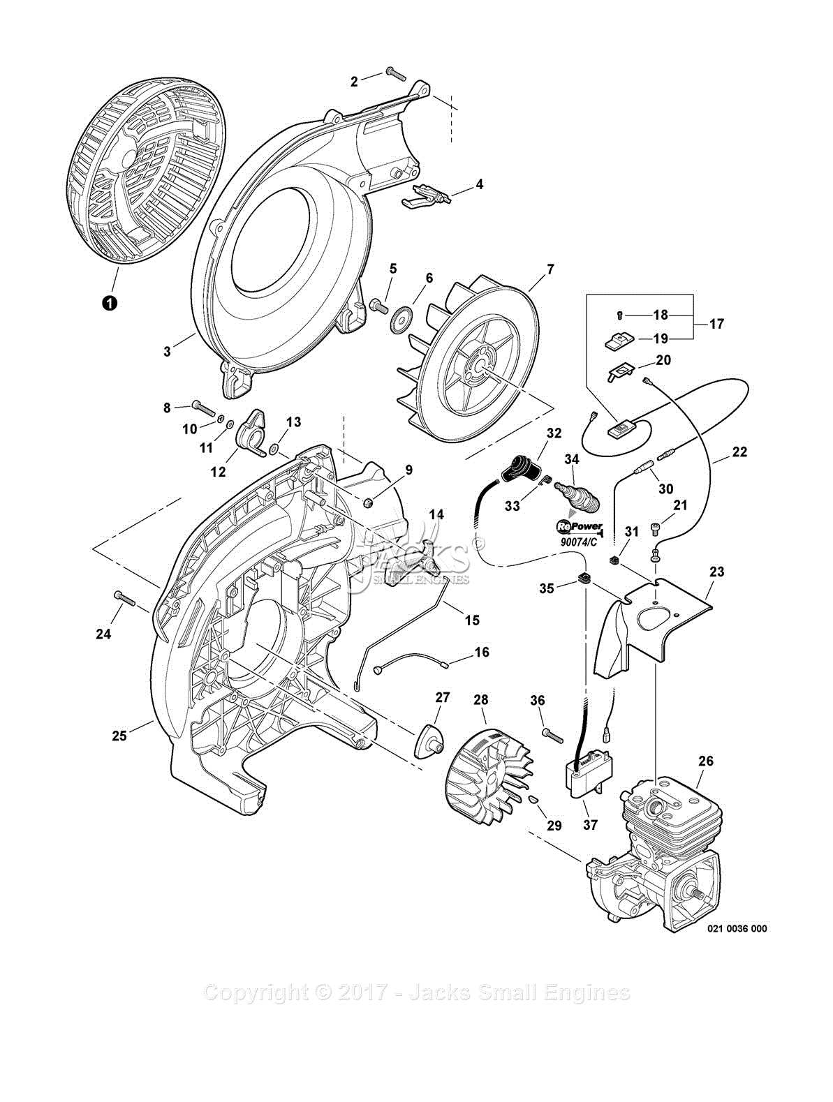 echo leaf blower parts diagram