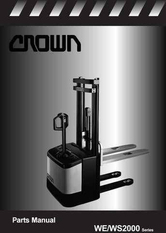 crown forklift parts diagram