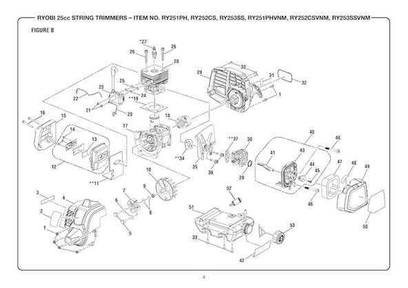 ryobi weed wacker parts diagram