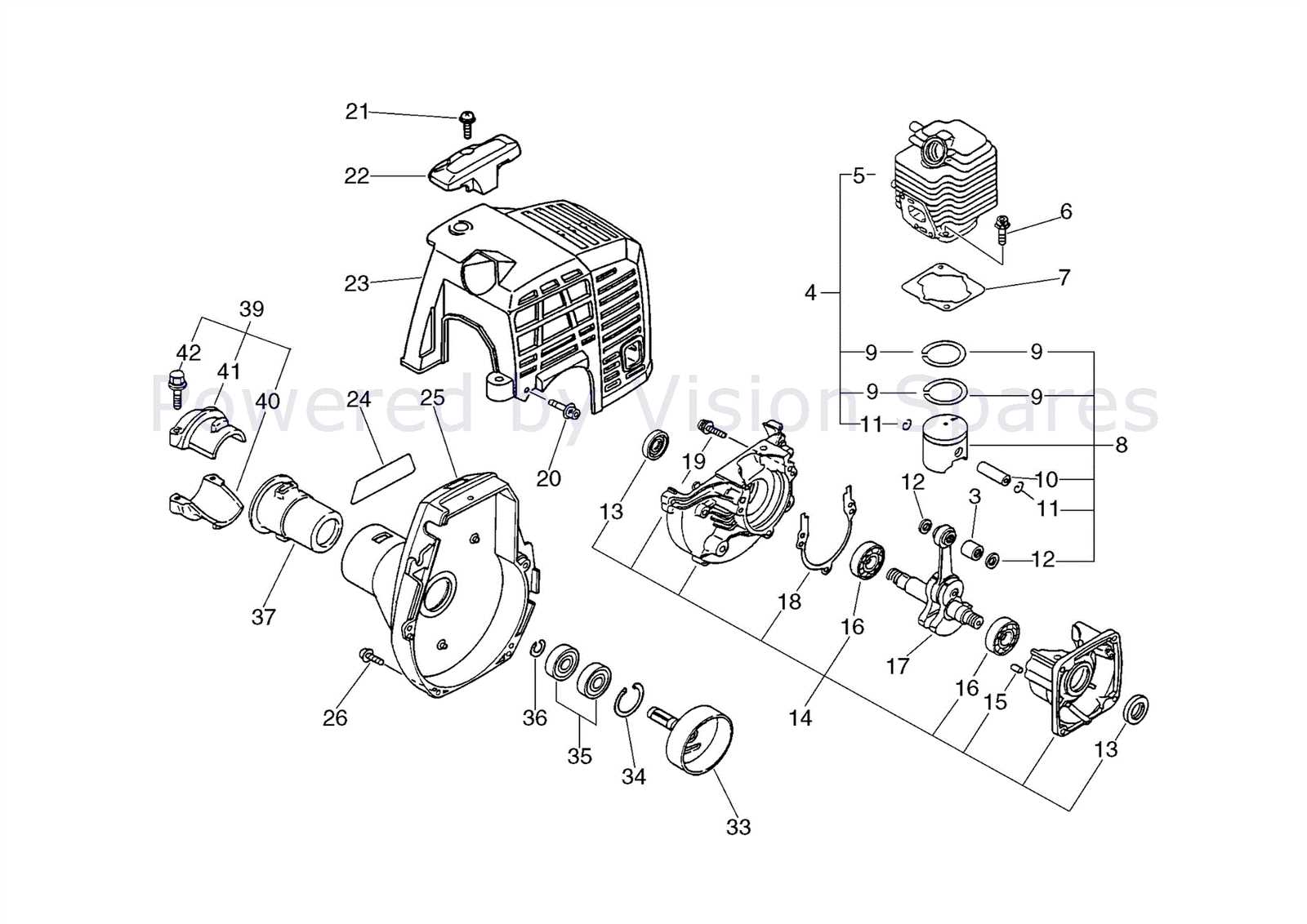 echo string trimmer parts diagram