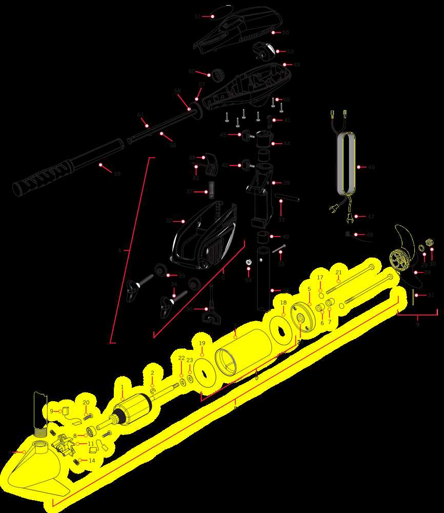 minn kota trolling motor parts diagram