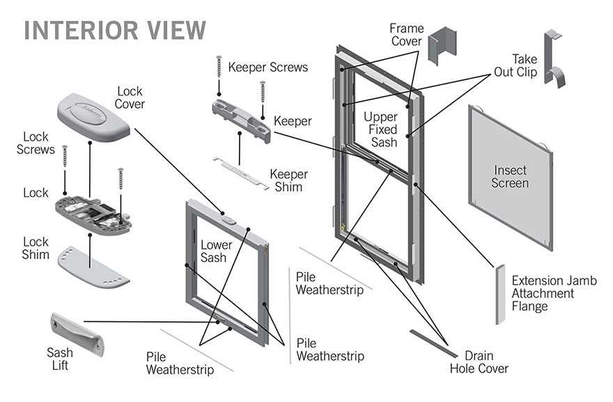 storm window parts diagram