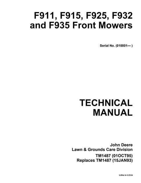 john deere f935 parts diagram