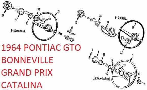 steering wheel parts diagram