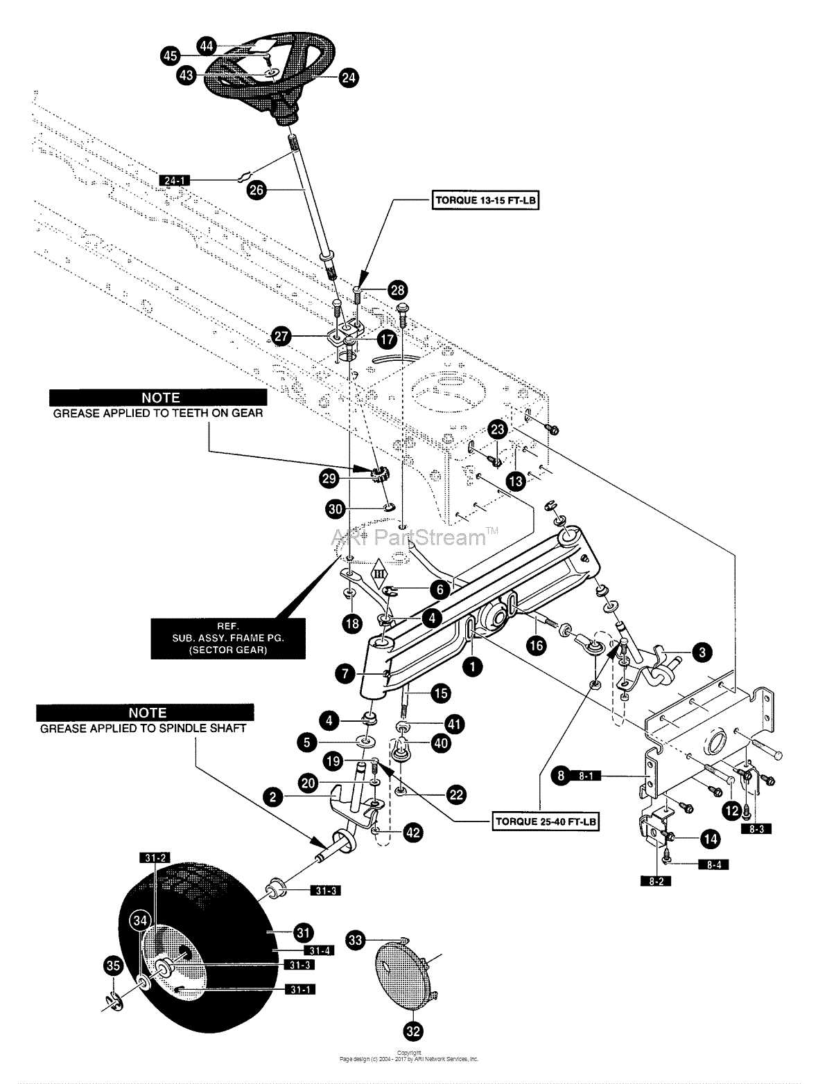 murray 42 inch deck parts diagram