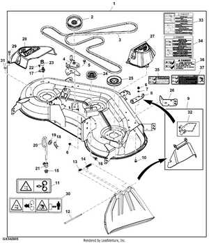 john deere d140 deck parts diagram