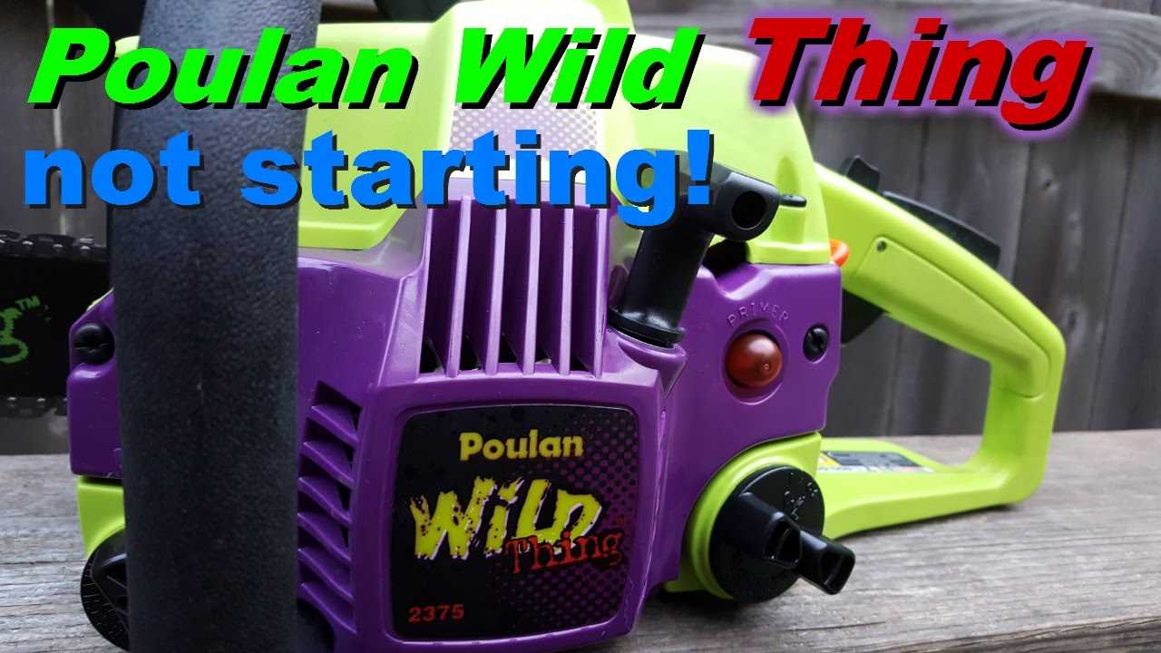 poulan wild thing parts diagram