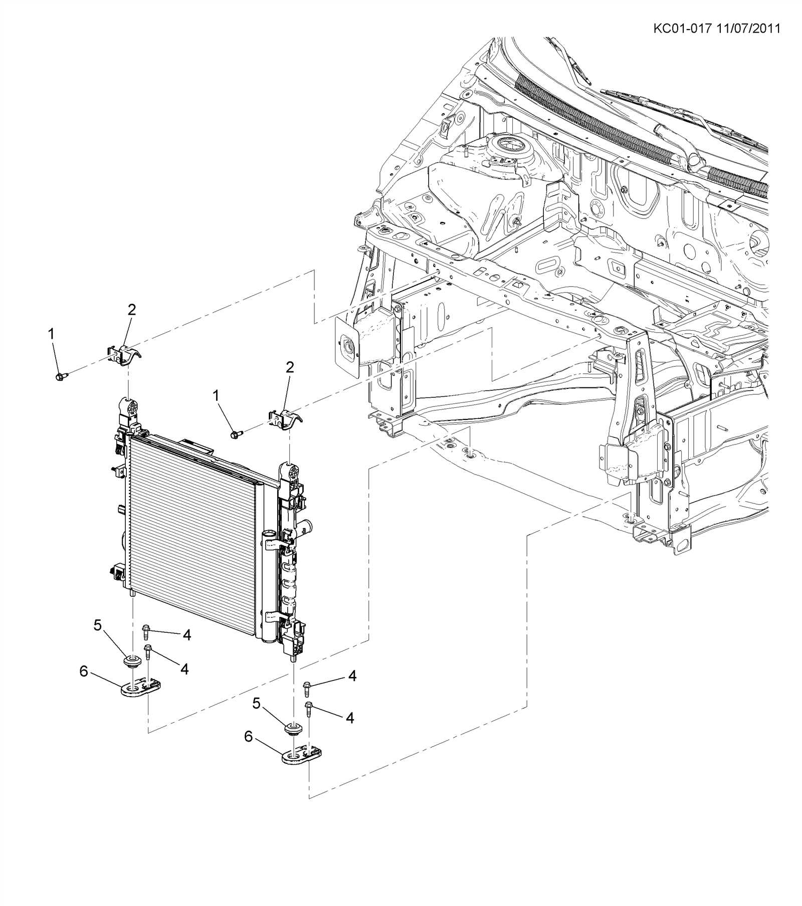 radiator parts diagram