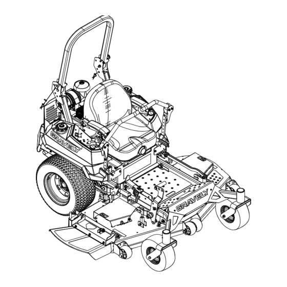 gravely mower parts diagram