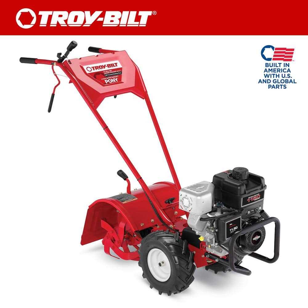 troy bilt big red tiller parts diagram