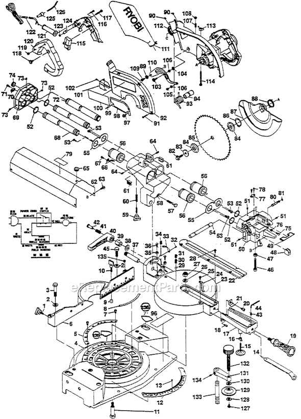 ryobi tss103 parts diagram