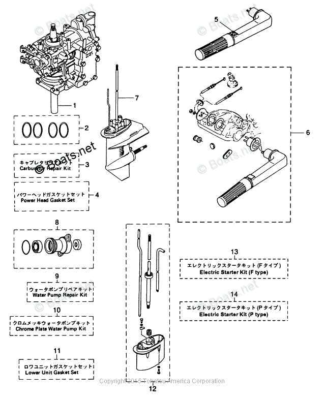 nissan outboard parts diagram