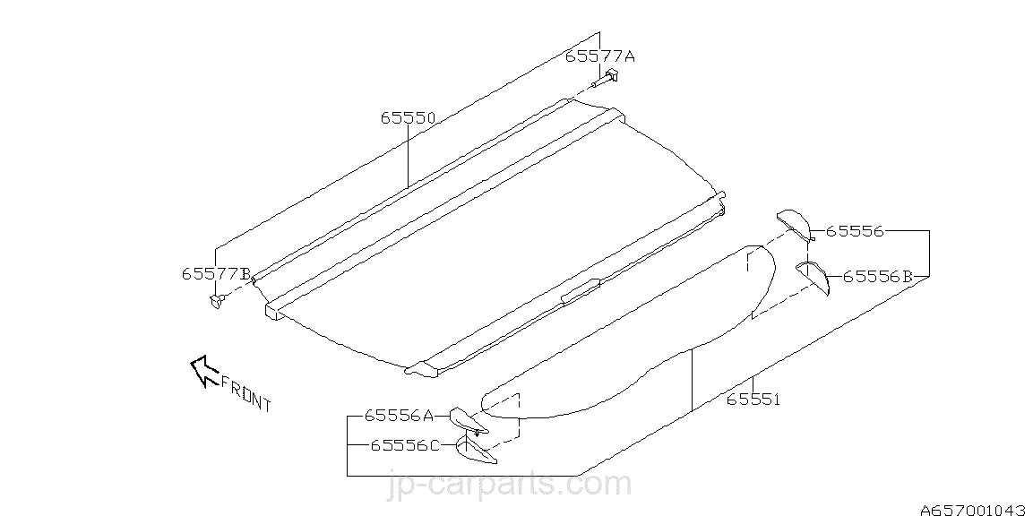 tonneau cover parts diagram