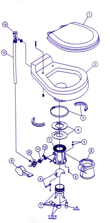 dometic toilet parts diagram