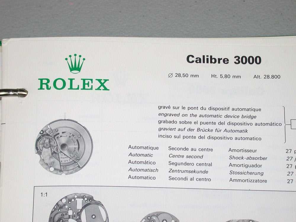 rolex watch parts diagram