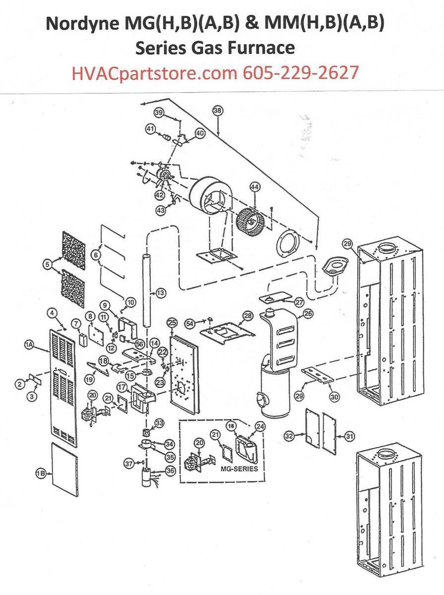 nordyne furnace parts diagram