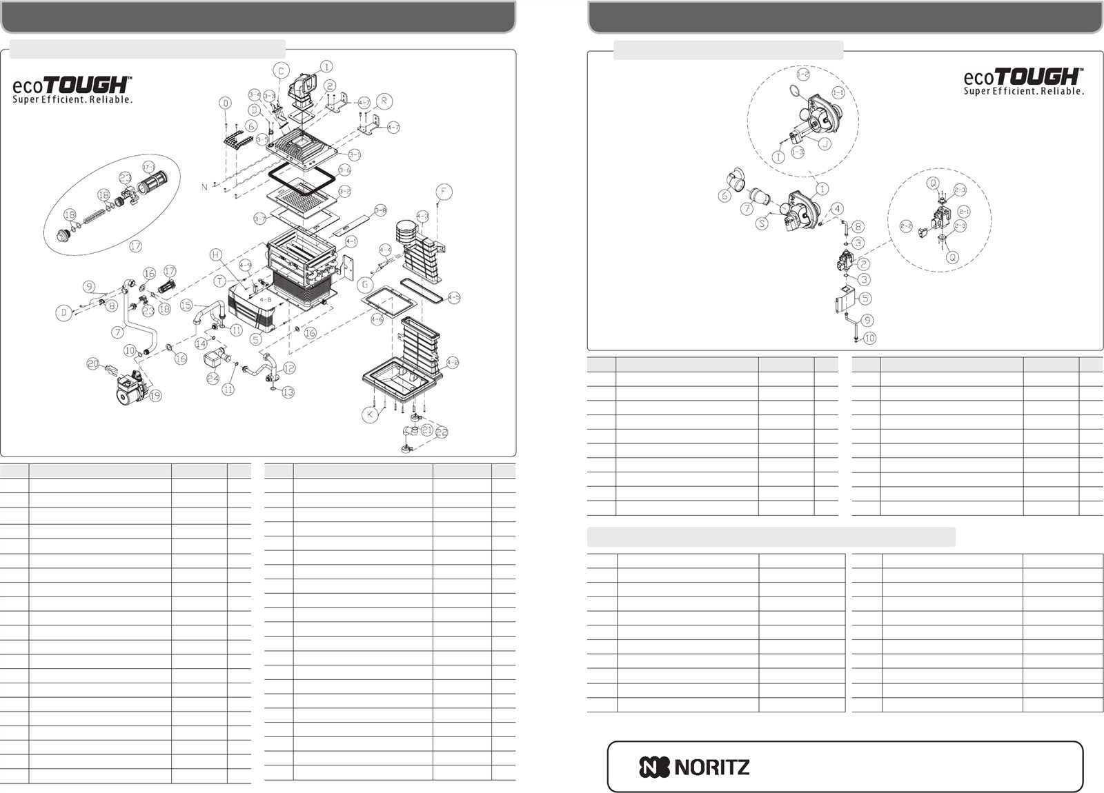 noritz tankless water heater parts diagram