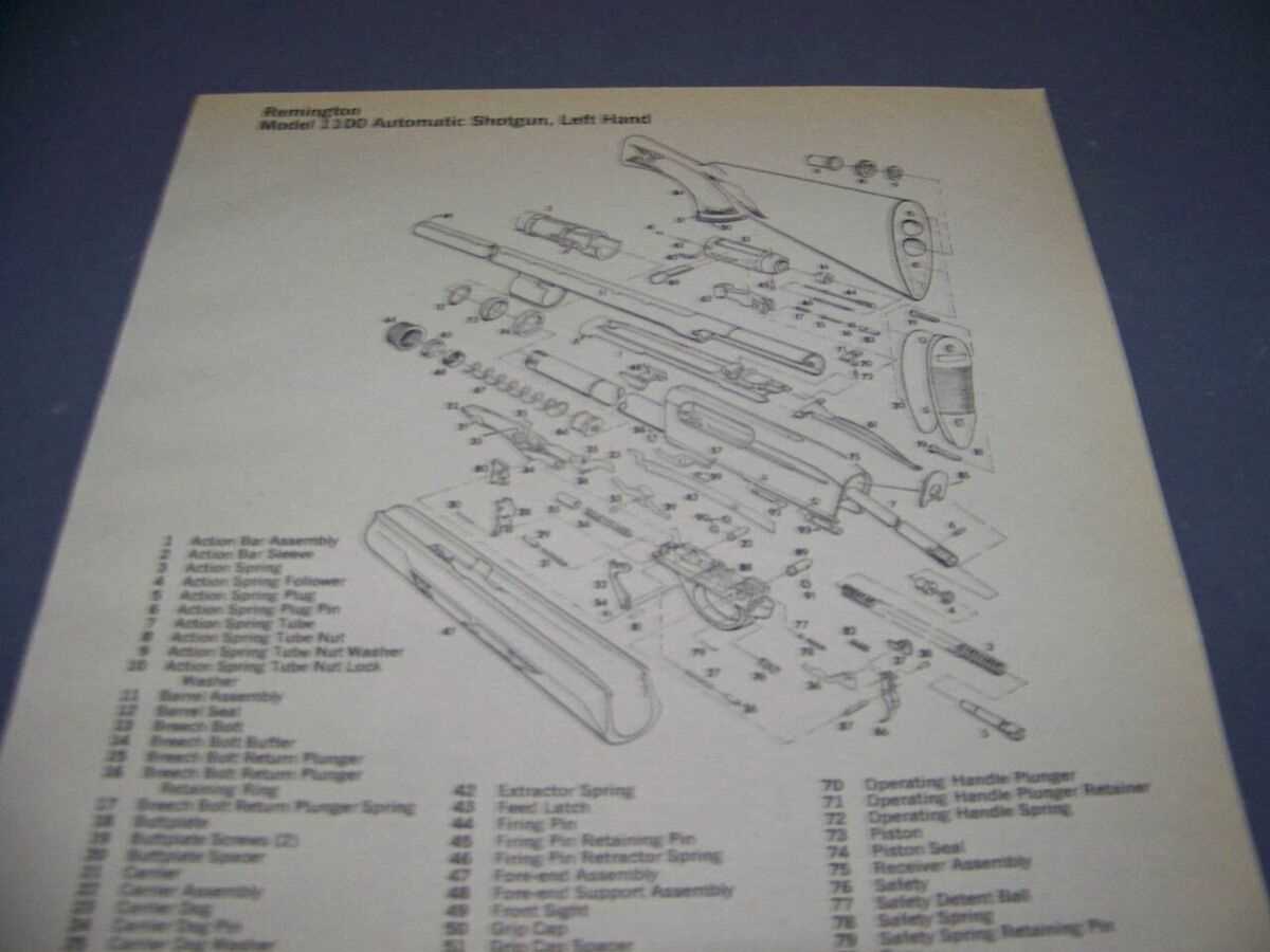 remington model 1100 parts diagram