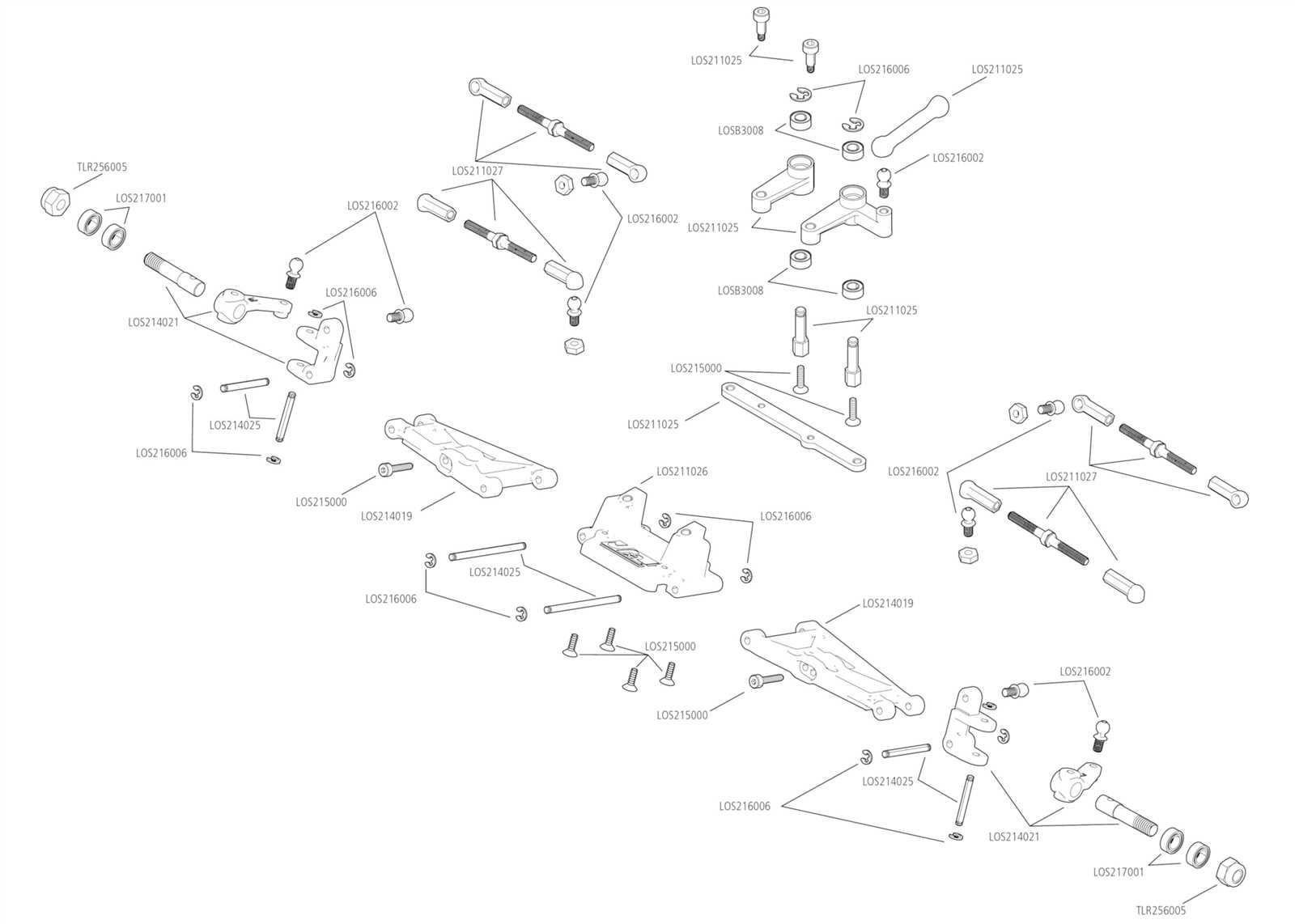 losi mini b parts diagram