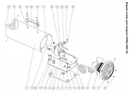 all pro heater parts diagram