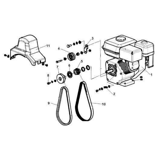 earthquake tiller parts diagram