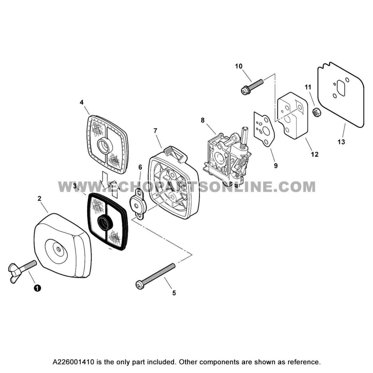 echo gt225 parts diagram