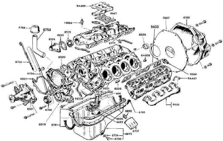 ford 302 engine parts diagram