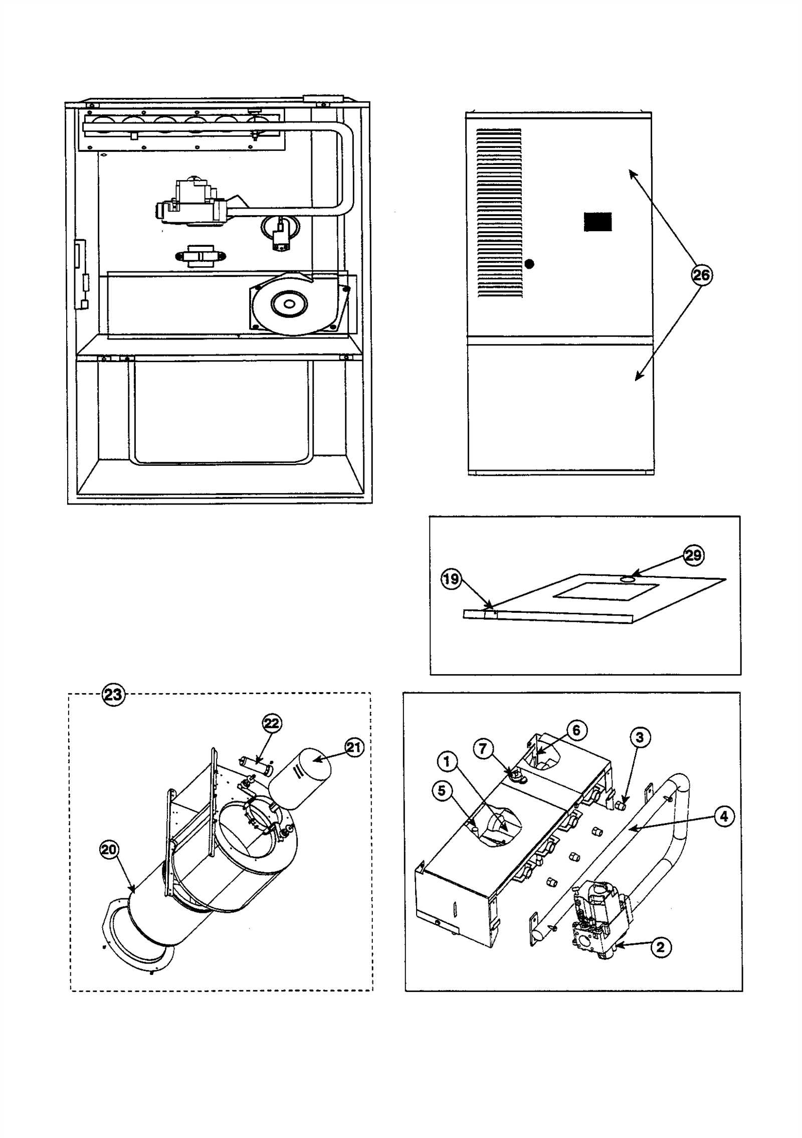 coleman furnace parts diagram