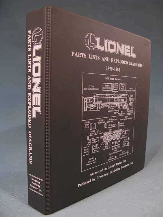 lionel parts list and exploded diagrams