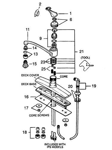 sink faucet parts diagram