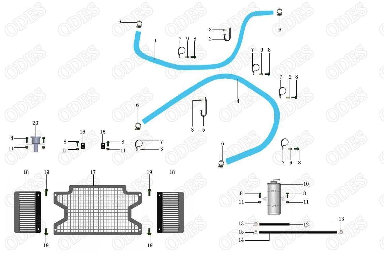 odes dominator 800 parts diagram