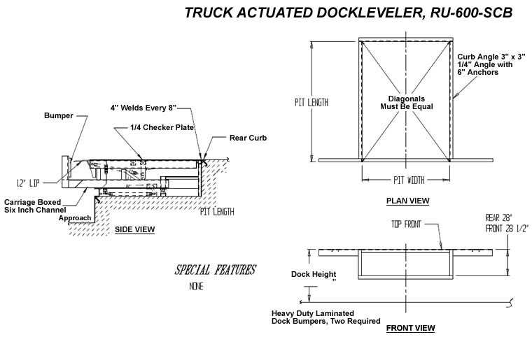 parts of a dock diagram