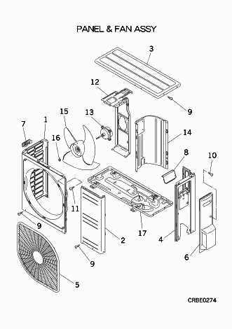 portable ac parts diagram