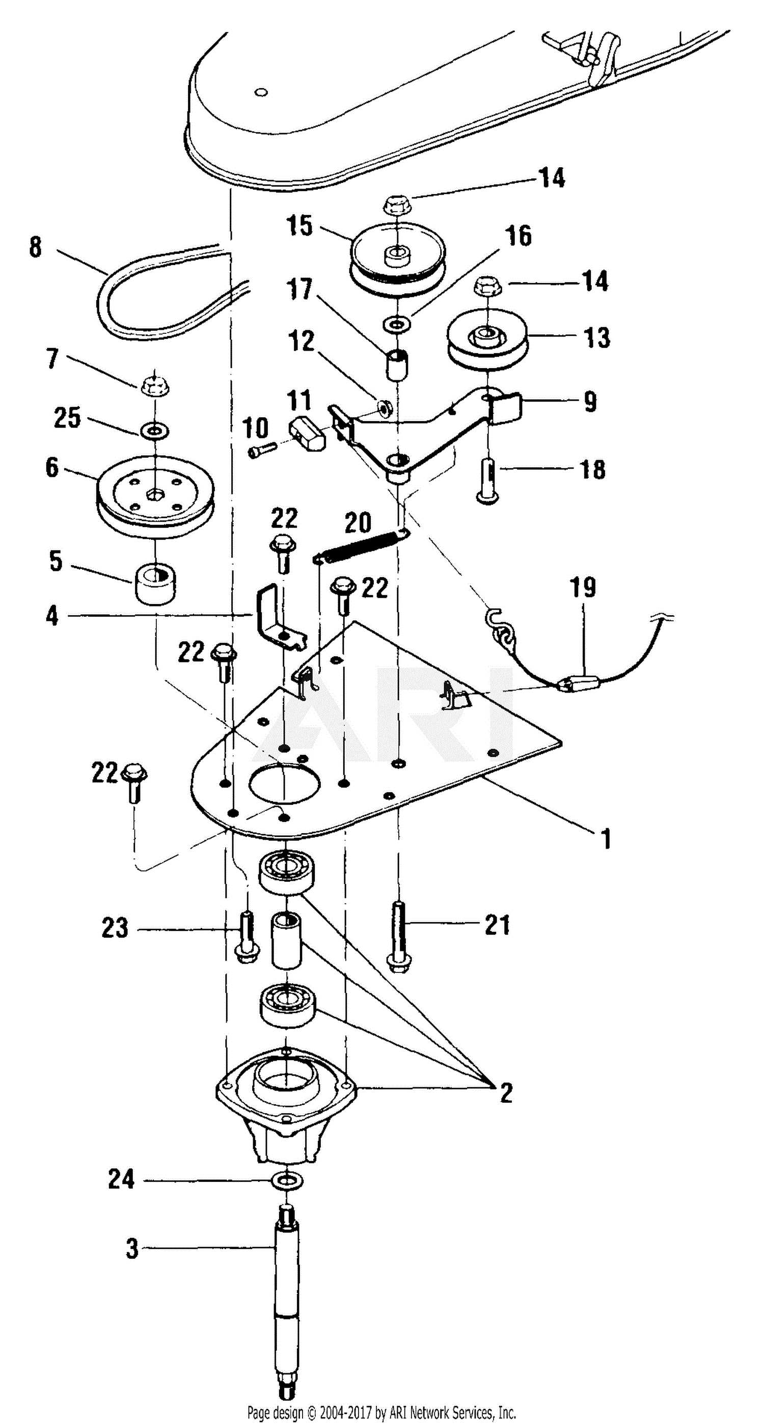 cub cadet st 100 parts diagram